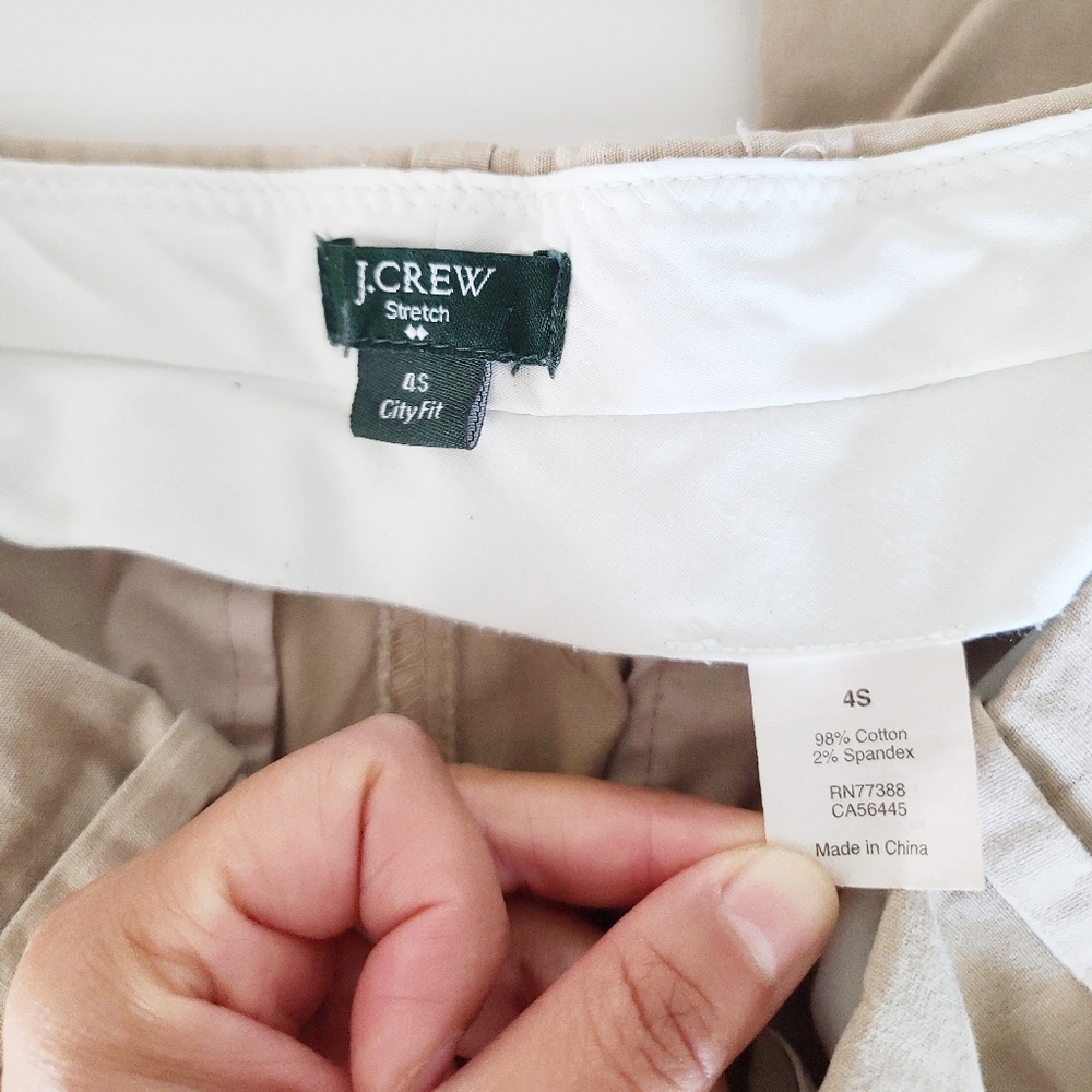 10/3 JCREW KHAKI PANTS